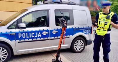 Nietrzeźwy jadąc hulajnogą elektryczną podróż skończył w szpitalu
